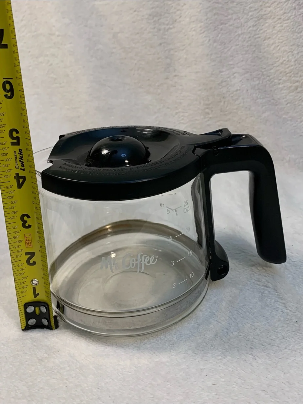 Mr. Coffee Glass Carafe with Black Handle 5 Cup